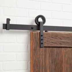 60 in. Barn Door Bearing Wheel Strap in Black