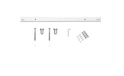24 in. Barn Door Rail Extension Kit in Satin Nickel