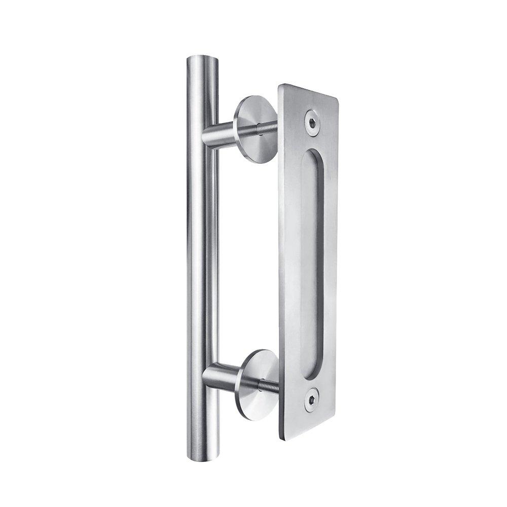 Stainless Steel Handle Set with Recessed Pull 