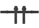 120 in. 304 Stainless Steel Barn Door Bent Strap in Black