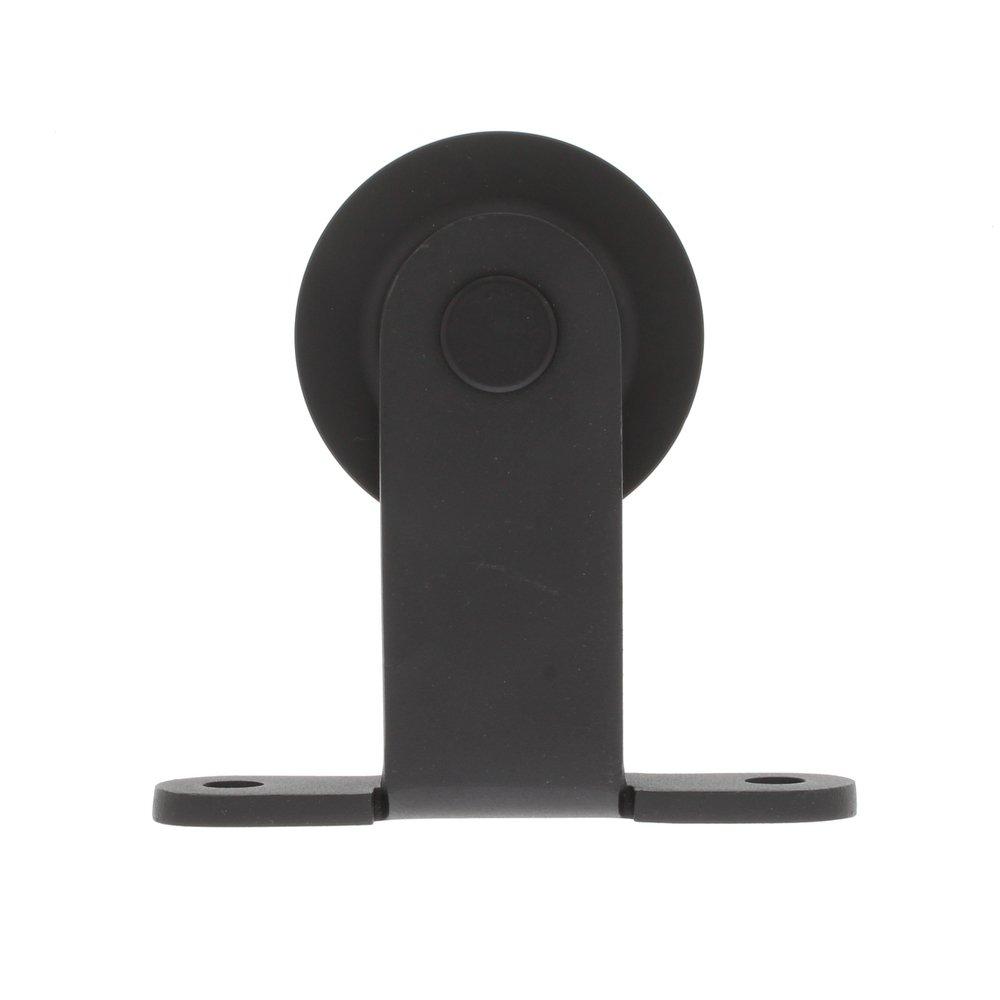 Black 60 in. Barn Door Top Mount Sliding Track 