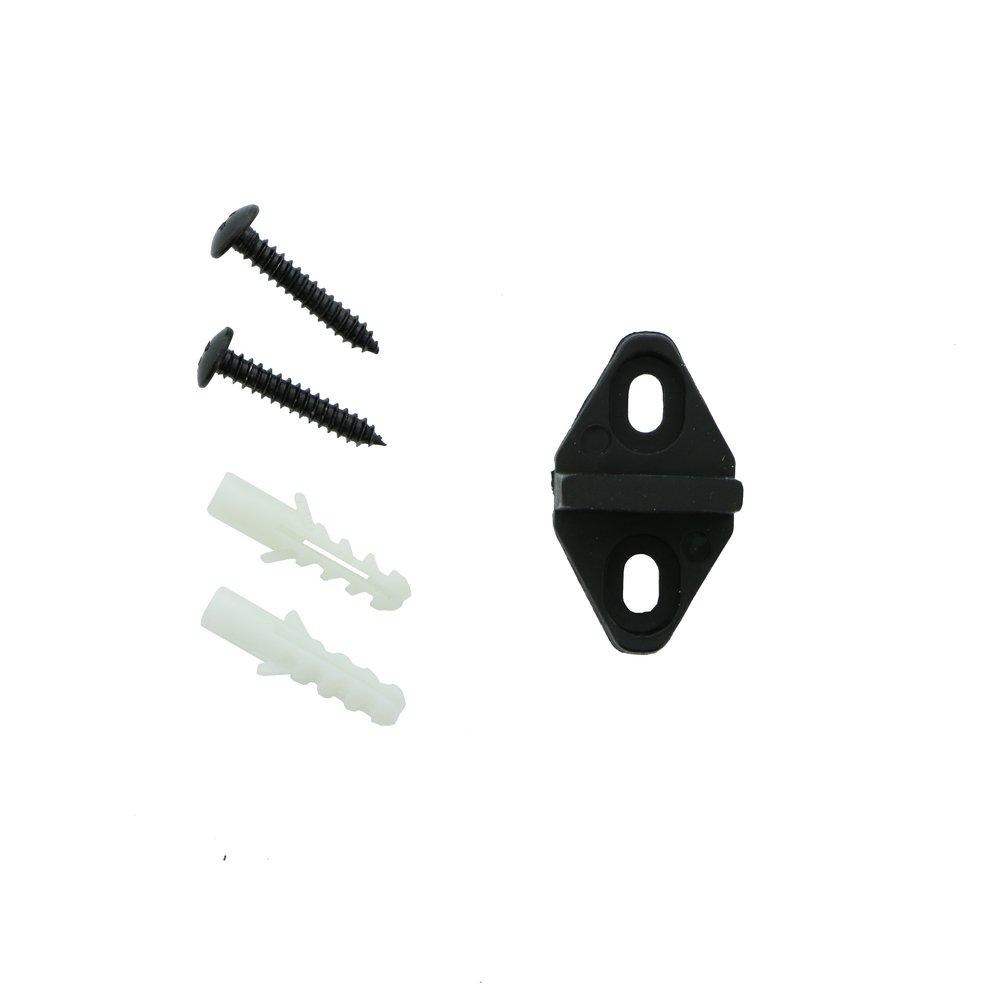 Black Barn Door Mortise Floor Guide 