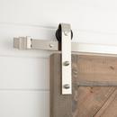 Signature Hardware Satin Nickel 78 in. Barn Door Bent Strap 