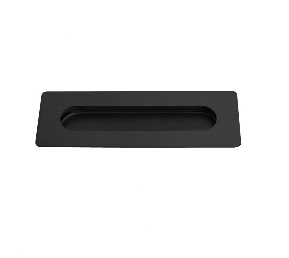 Black 7 in. Recessed Handle 