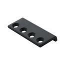 Black Steel Barn Door Flat Rail Joiner 