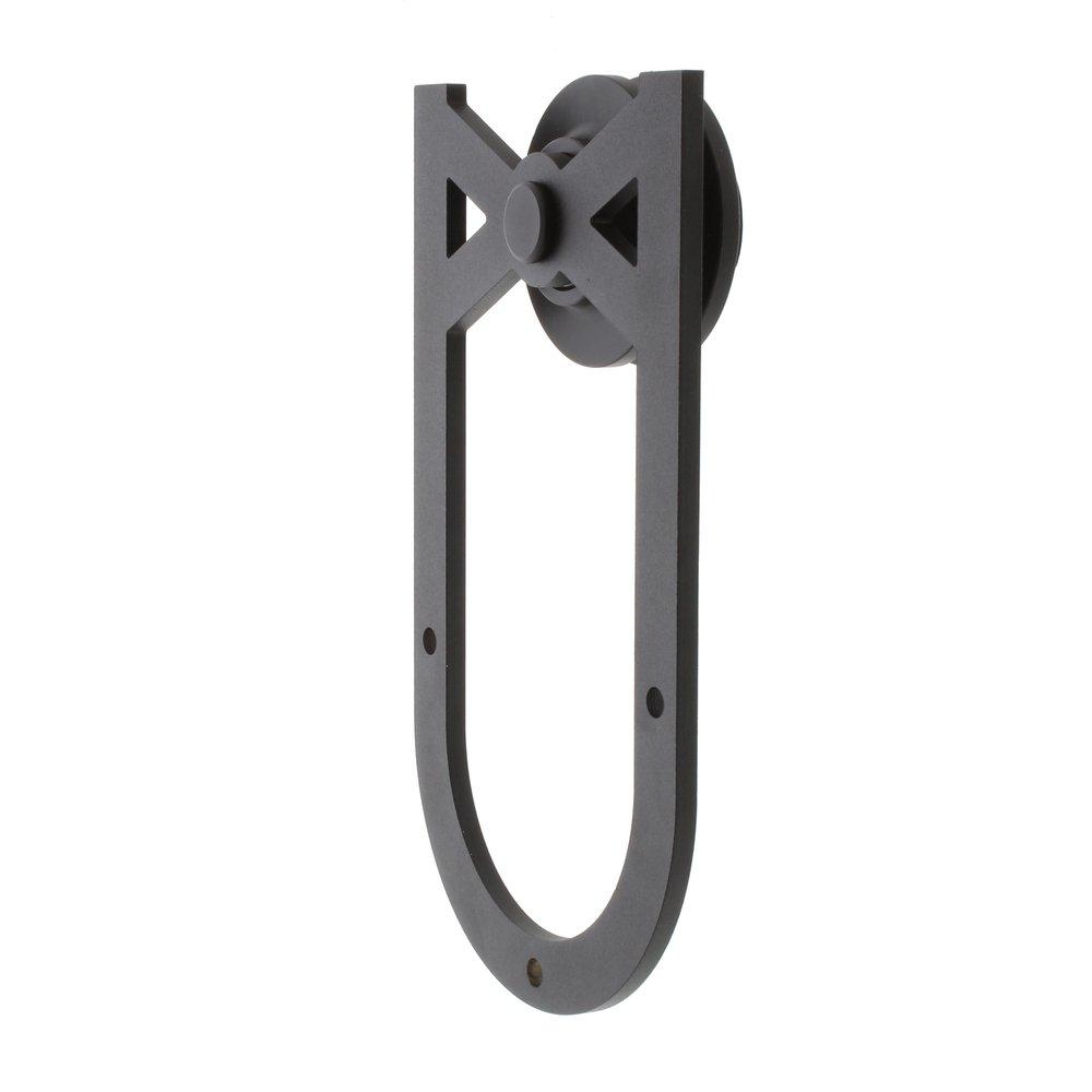 Black 96 in. Barn Door Hoop Strap 