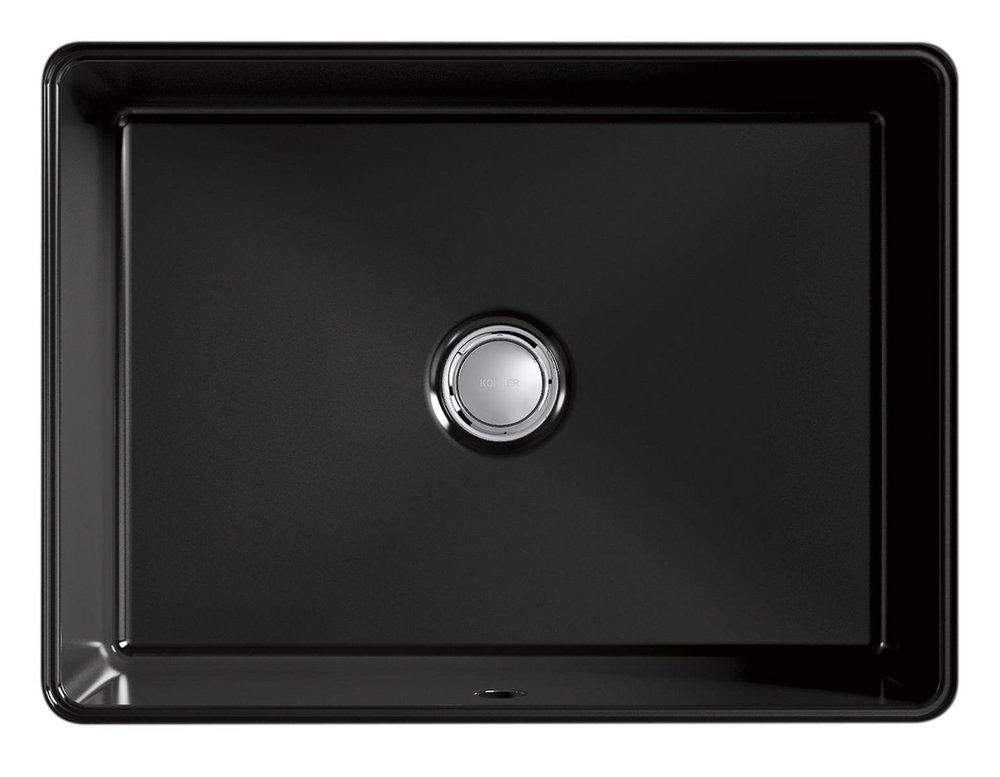 KOHLER Black Black Undermount Bathroom Sink 