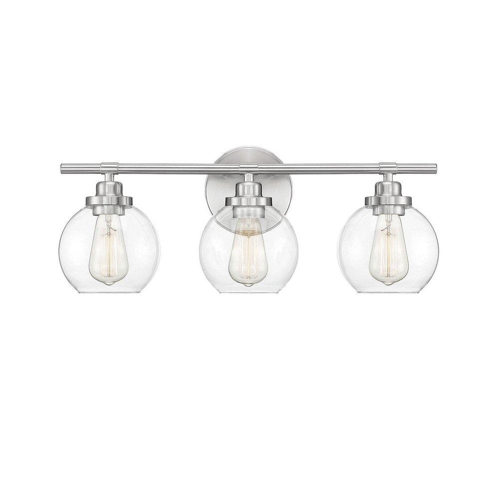 Carson Satin Nickel 3 Light Bath 