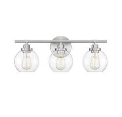 Carson Satin Nickel 3 Light Bath