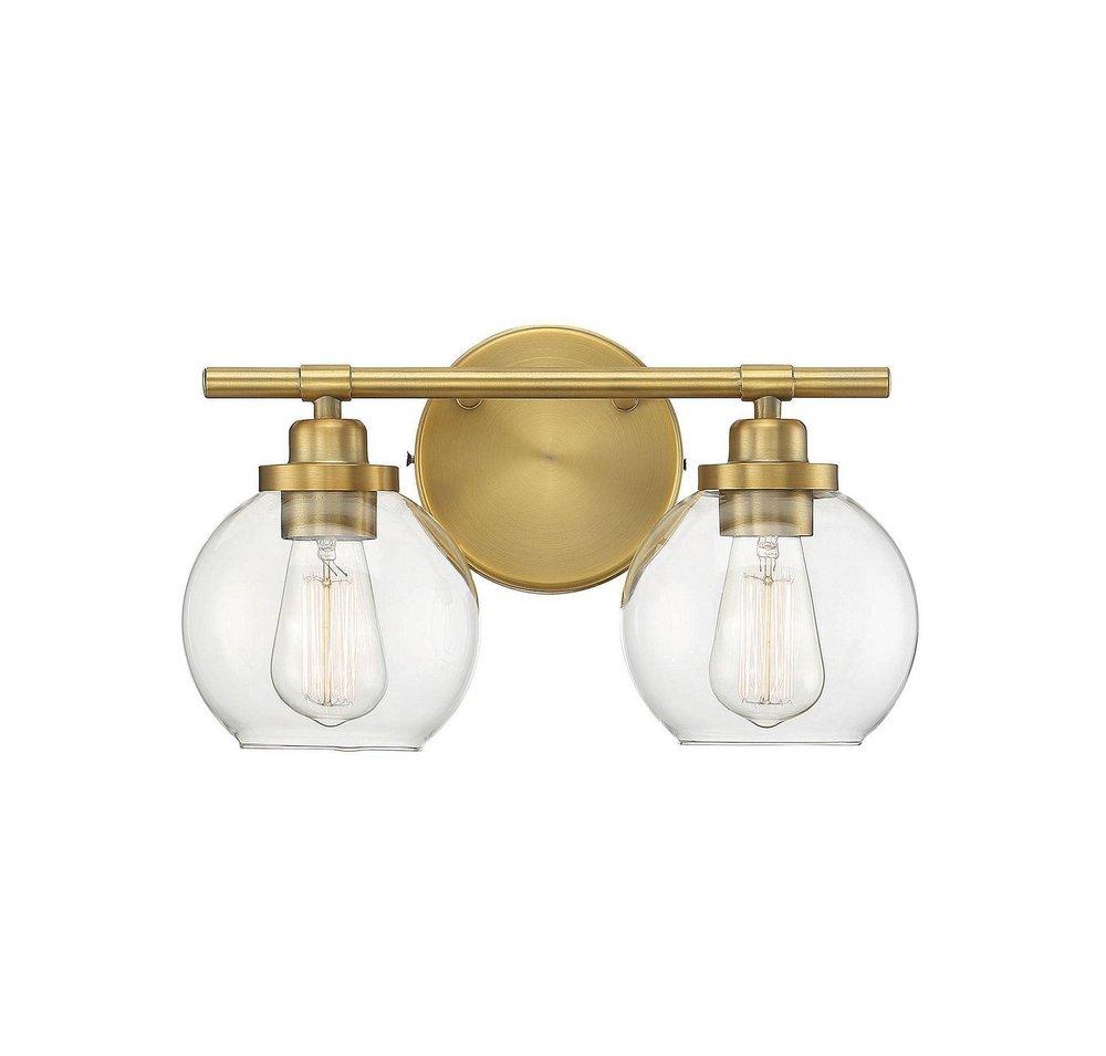 Carson Warm Brass 2 Light Bath 