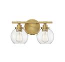 Carson Warm Brass 2 Light Bath 