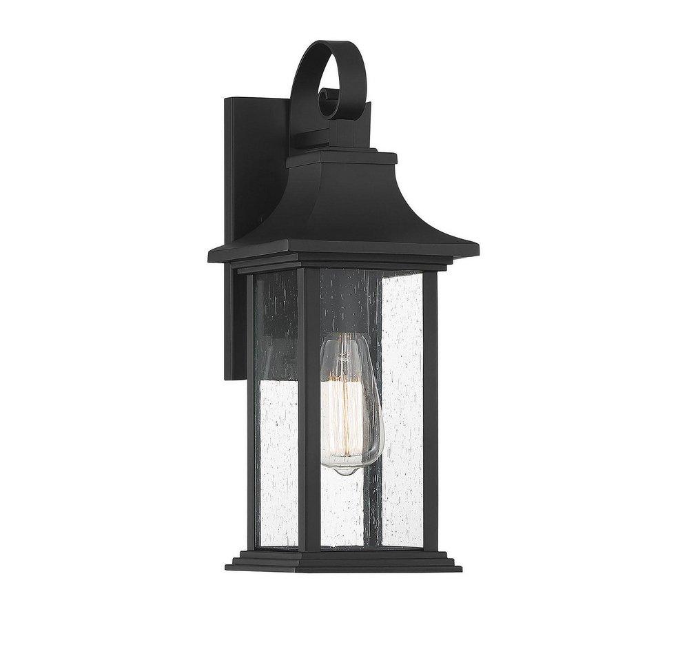 Hancock Matte Black 1 Light Outdoor 