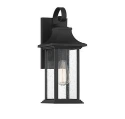 Hancock Matte Black 1 Light Outdoor
