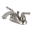 Centerset Bathroom Sink Faucet in Brushed Nickel 
