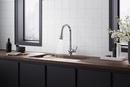 KOHLER Polished Chrome Single Handle Pull Down Kitchen Faucet 