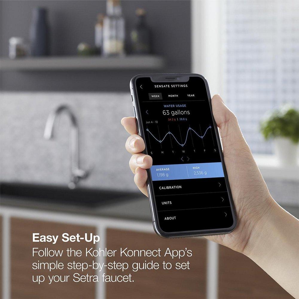 KOHLER Vibrant&reg; Polished Nickel Single Handle Pull Down Kitchen Faucet 