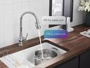 KOHLER Vibrant&reg; Polished Nickel Single Handle Pull Down Kitchen Faucet 