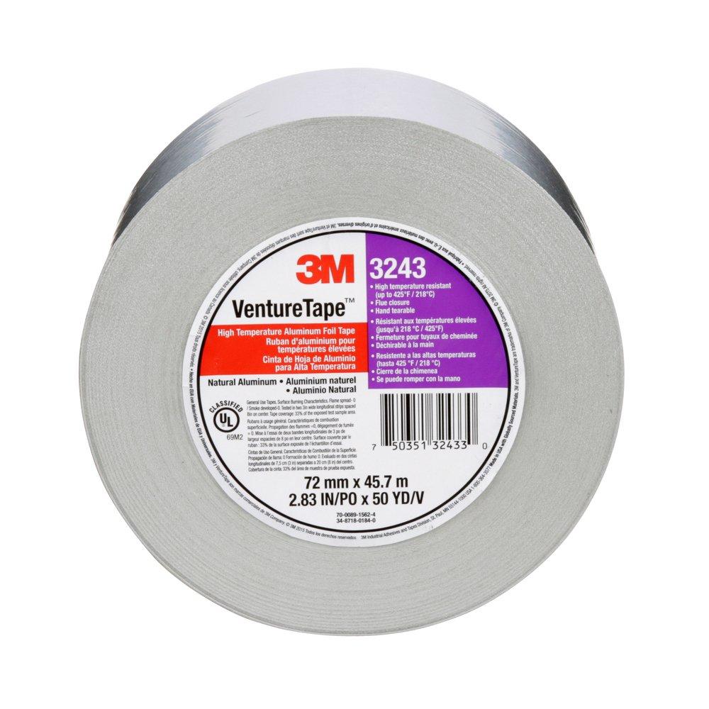 3M&trade; Silver 2-83/100 in. x 50 yd. Aluminum Foil Tape 