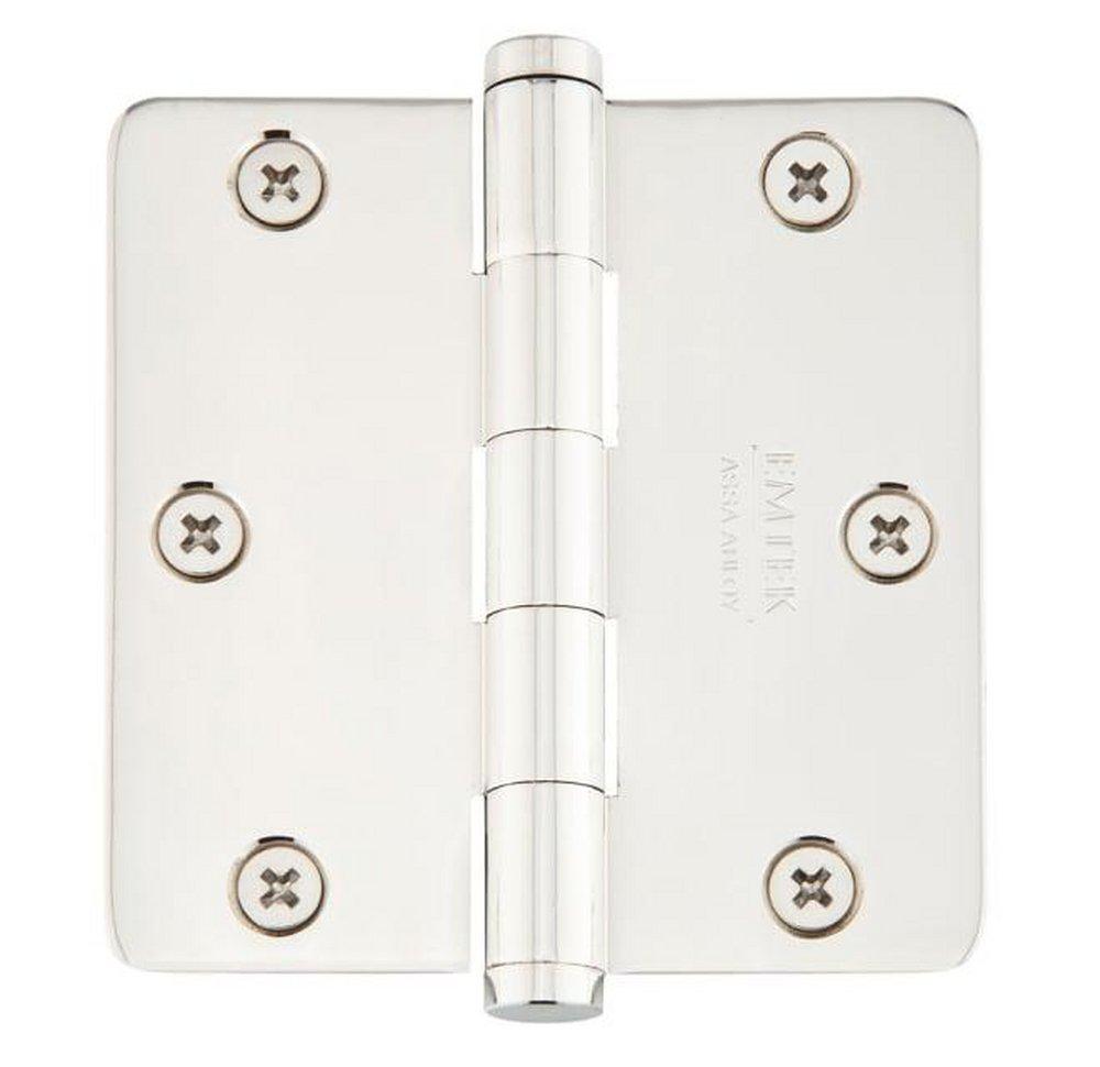 3.5" x 3.5" Plain Bearing 5/8" Radius Corners Mortise Hinge - Pair of Hinges 