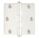 3.5" x 3.5" Plain Bearing 5/8" Radius Corners Mortise Hinge - Pair of Hinges 