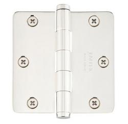 3.5" x 3.5" Plain Bearing 5/8" Radius Corners Mortise Hinge - Pair of Hinges