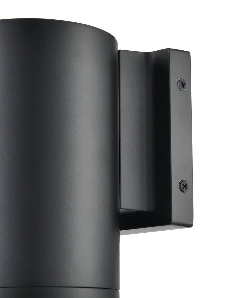 1-Light Outdoor Wall Sconce in Matte Black 