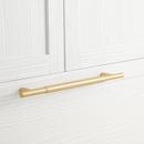 15 in. Cylinder Appliance Pull in Satin Brass