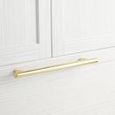 15 in. Cylinder Appliance Pull in Polished Brass