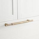 Signature Hardware Antique Brass 21 in. Cylinder Appliance Pull 
