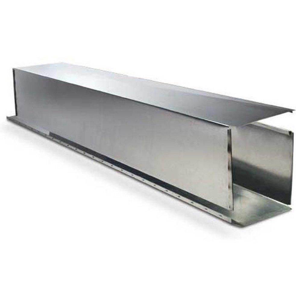 Z & M Sheet Metal 96 in. Aluminum Rectangular Duct Pipe 