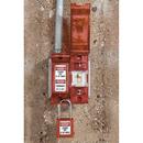 Master Lock Red Safety Lockout Padlock in Red 