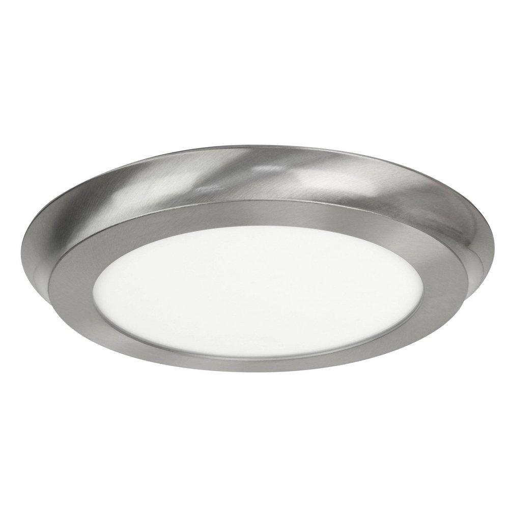 Feit Electric Brushed Nickel 22W 1-Light LED Flush Mount Ceiling Fixture 