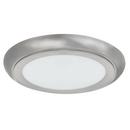 1-1/10 x 13 in. 15W 1-Light Integrated LED Flush Mount Ceiling Fixture in Nickel