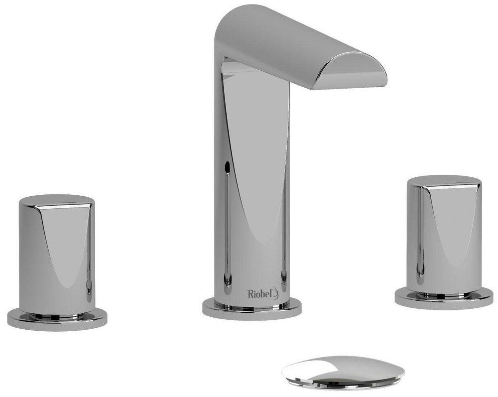 Two Handle Widespread Bathroom Sink Faucet in Chrome 