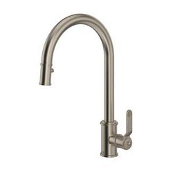 Single Handle Pull Down Kitchen Faucet in Satin Nickel