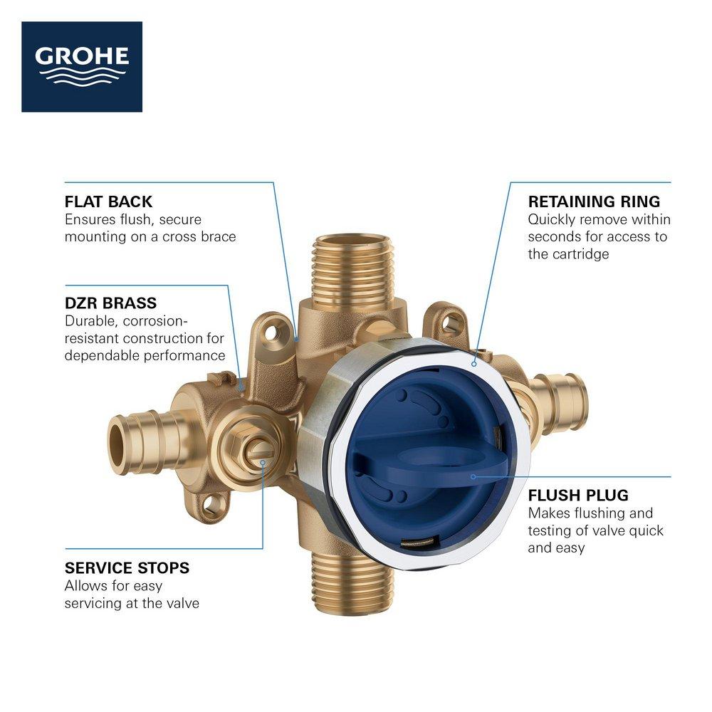 GROHE PEX Cold x Universal Pressure Balancing Valve 