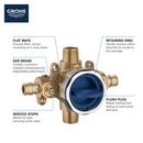 GROHE PEX Cold x Universal Pressure Balancing Valve 