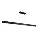 44W 1-Light Integrated LED Pendant Light in Brushed Black