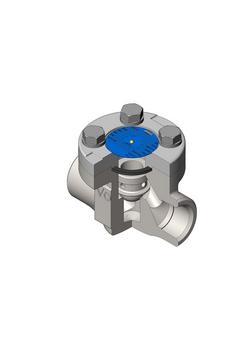 2in. 800# Thrd A105 T8 Piston Check Valve Reduced Port Bolted Cover Forged Steel, API 602