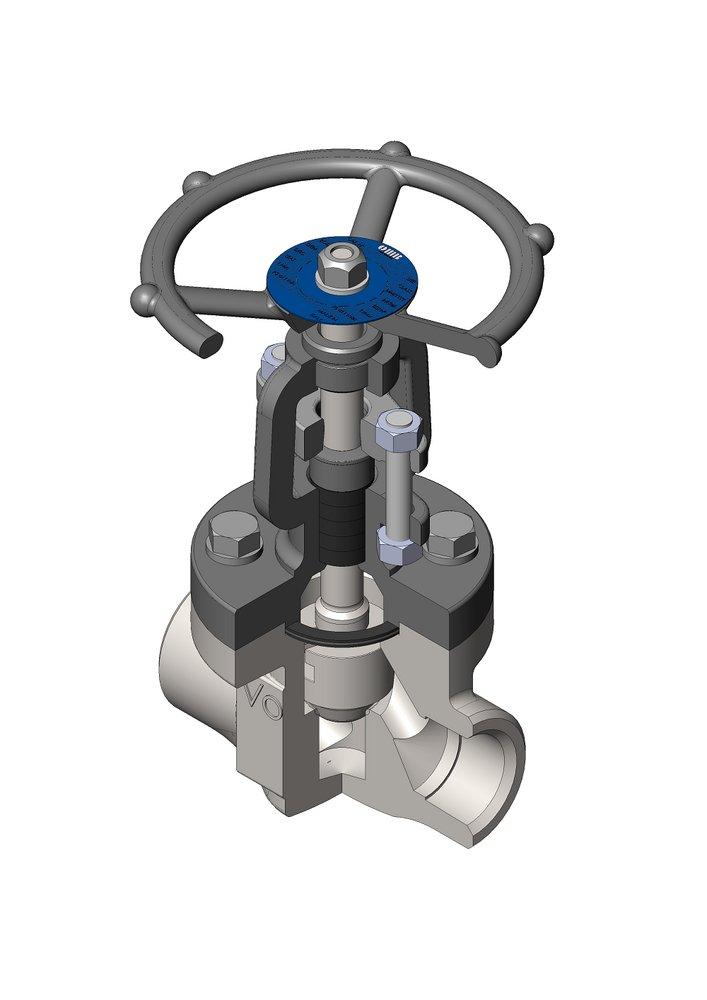 3/4 in. Forged Steel Socket Weld Rising Valve Stem Globe Valve 