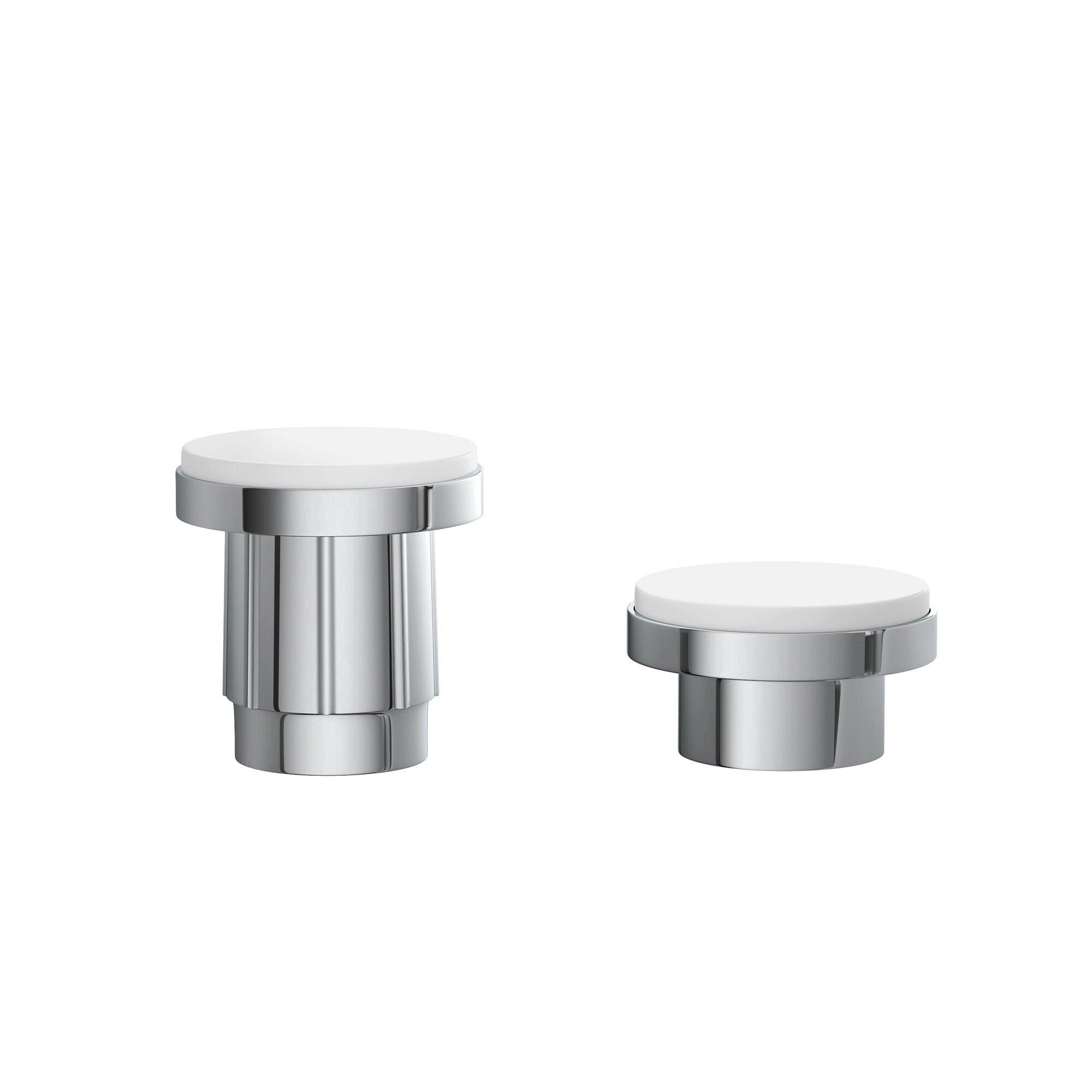 Jones Stephens Chrome Plated 1-5/8 in. Plastic Jiffy Flange for 15/16 in. and 1 in. Rods 