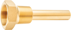 3/4 x 3-1/2 in. Brass Thermometer Well Thermowell