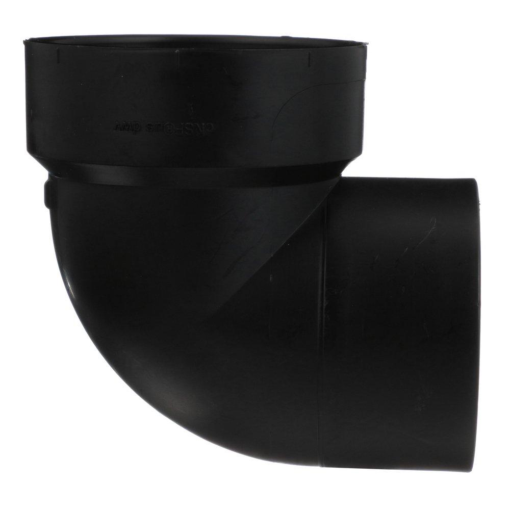 Black ABS DWV 90&deg; Street Vent Elbow 