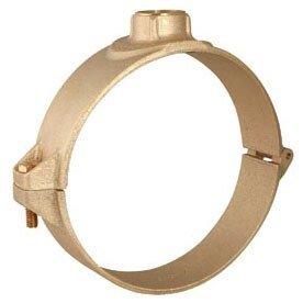Ford Meter Box 6 in. CC Brass Saddle with Rubber Gasket and Silicon Bronze Strap 