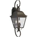 Progress Lighting Antique Bronze 26 in. 60W 3-Light Outdoor Wall Lantern 