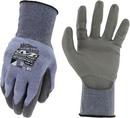 Mechanix Wear Light Grey 15 ga Polyurethane Coated HPPE and Nitrile Cut Resistant Gloves in Light Grey and Blue 