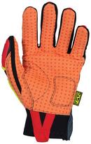 Mechanix Wear Green Cotton, Grain Leather, Kevlar&reg;, Synthetic Leather, Leather, D3O&reg;, Neoprene, Polyester and TPR Impact Gloves in Green and Fluorescent Orange 