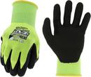 Size 7 15 ga Nitrile Coated HPPE, Nylon and Polyester Utility Work Gloves in Hi-Viz Yellow