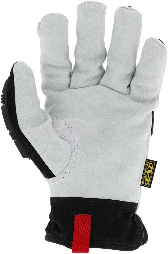 Mechanix Wear White Polyester, TPR, Cotton, DuraHide&reg; Leather and Kevlar&reg; Cut Resistant Gloves in White and Black 