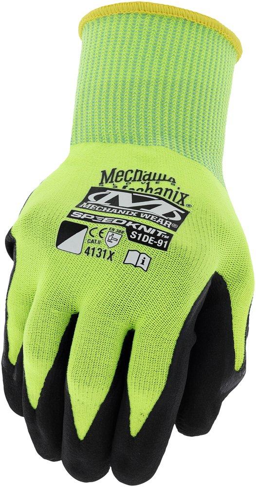 Mechanix Wear Hi-Viz Yellow 15 ga Nitrile Coated HPPE, Nylon and Polyester Utility Work Gloves in Hi-Viz Yellow 